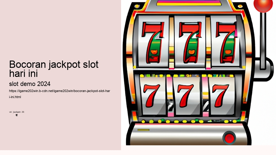 bocoran jackpot slot hari ini